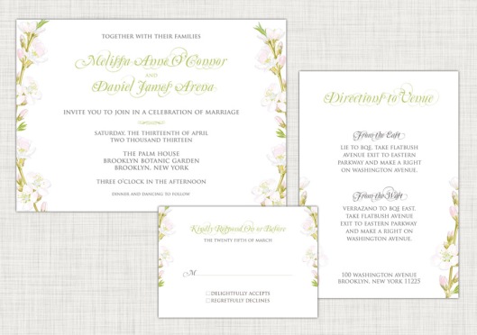 Wedding Invitation Suites are Here - Spring Floral