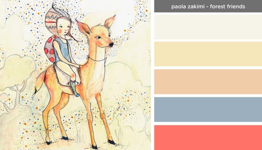 Art Inspired Palette: Paola Zakimi-Forest Friends