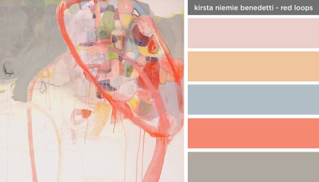 Art Inspired Palette: Kirsta Niemie Benedetti-Red Loops