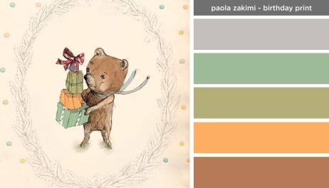 Art Inspired Palette: Paola Zakimi-Birthday Print